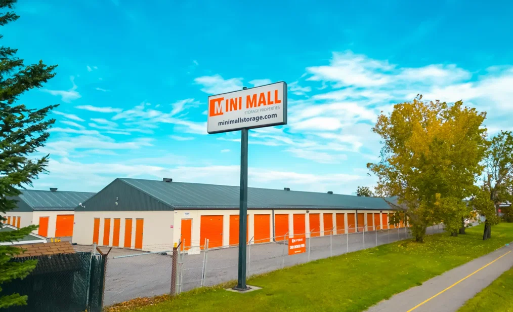 Aerial view of a Mini Mall Storage facility