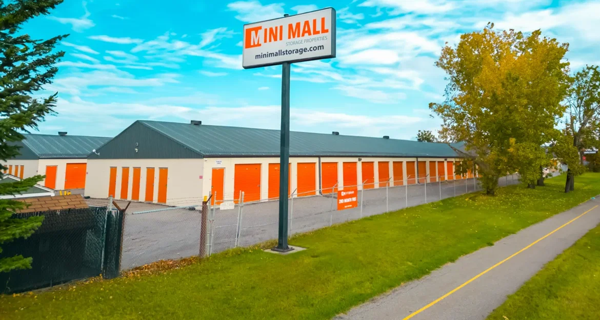 Mini Mall Storage facility from above