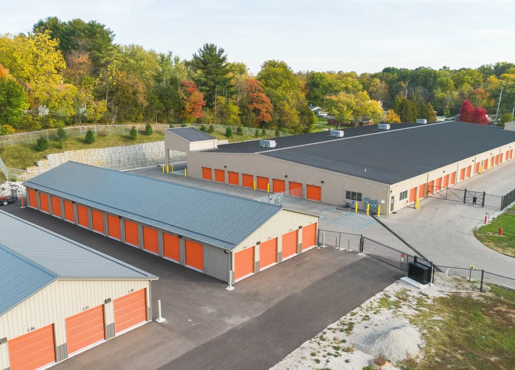 Exterior of a Mini Mall Storage facility