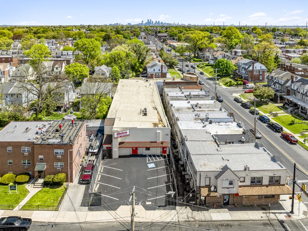 aerial view self storage