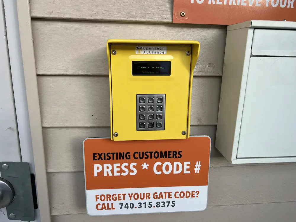 access control keypad storage units