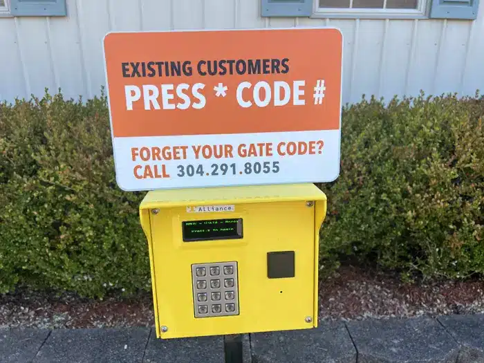 access control keypad storage units