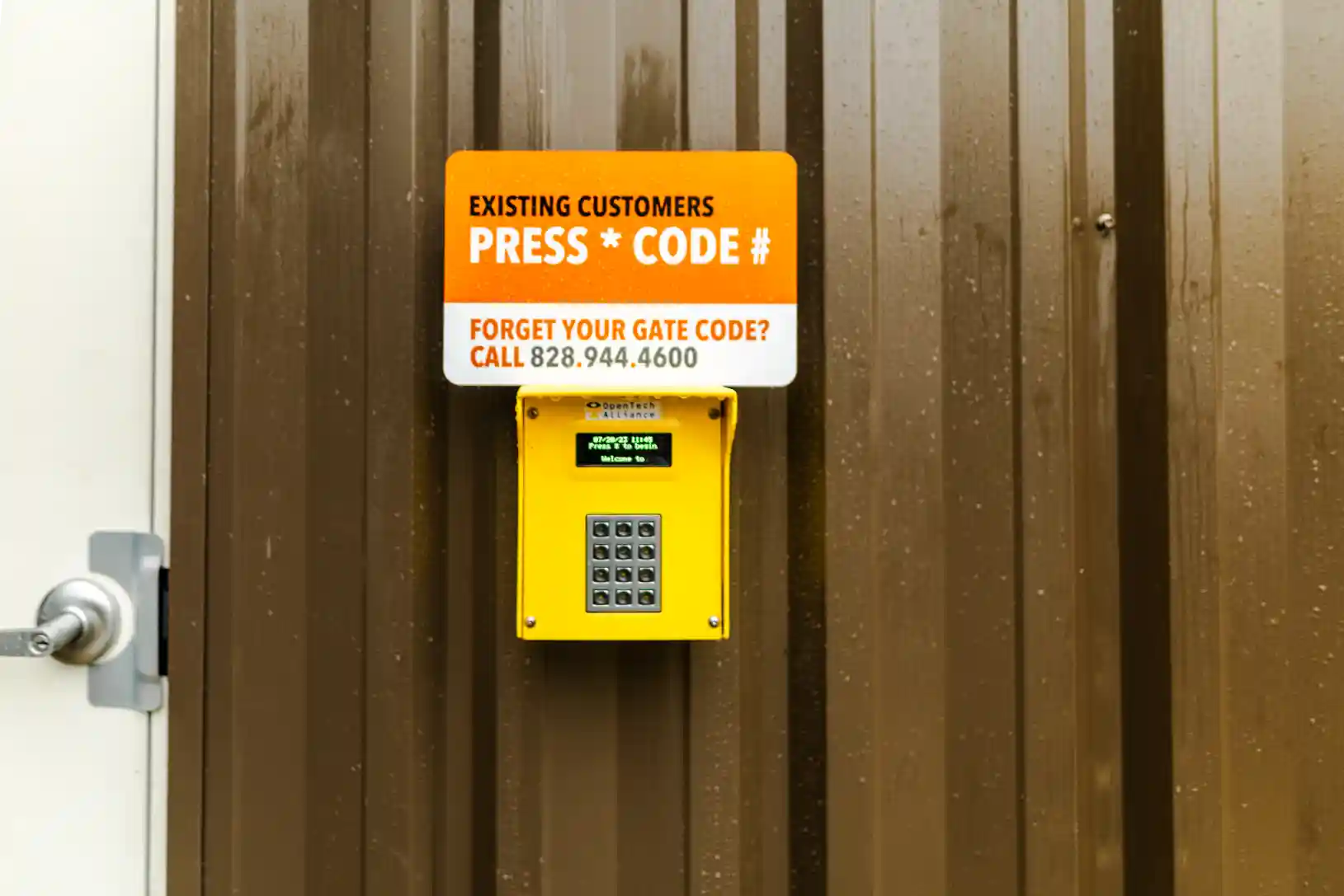 access control keypad storage units