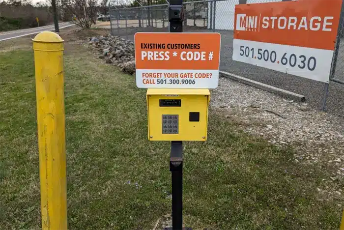 access control keypad storage units