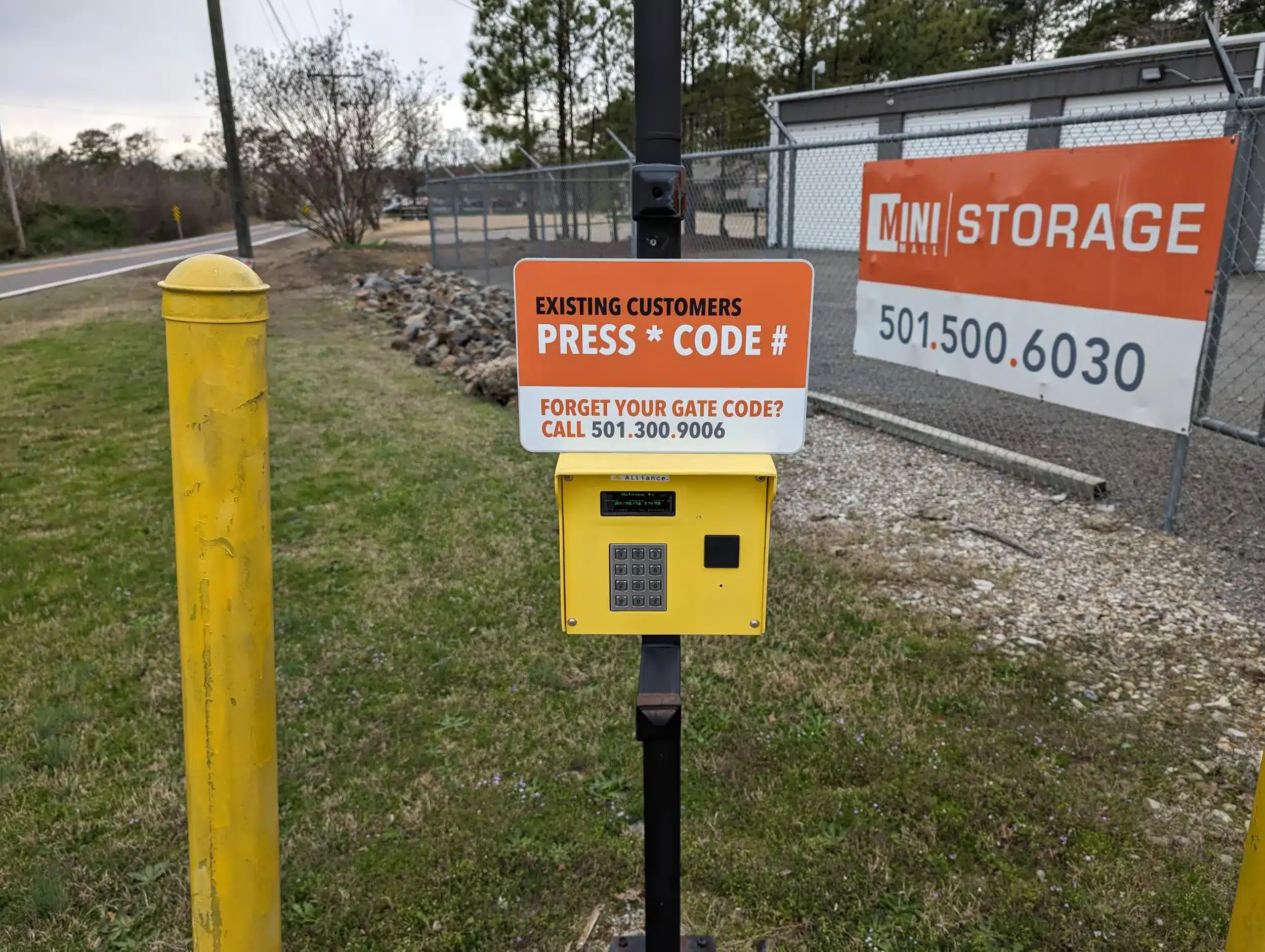 access control keypad storage units