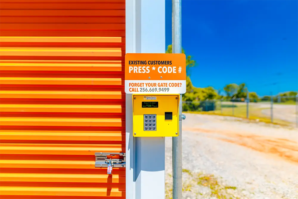 access control keypad storage units