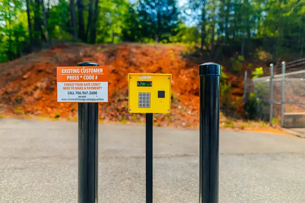 access control keypad storage units