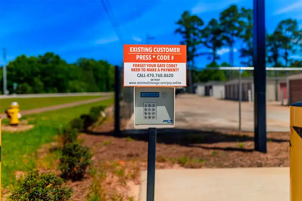 access control keypad storage units