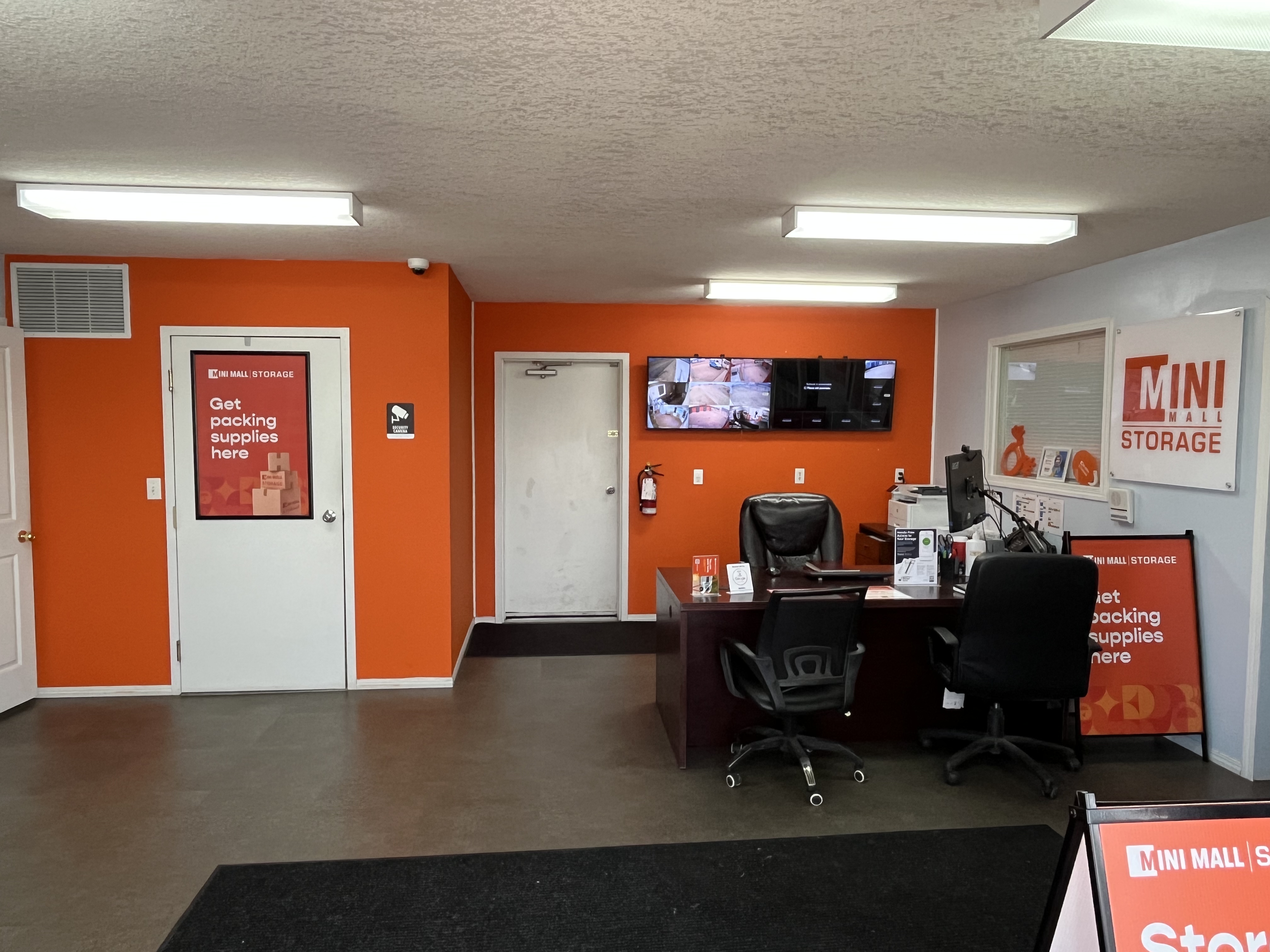 front office at self storage facility