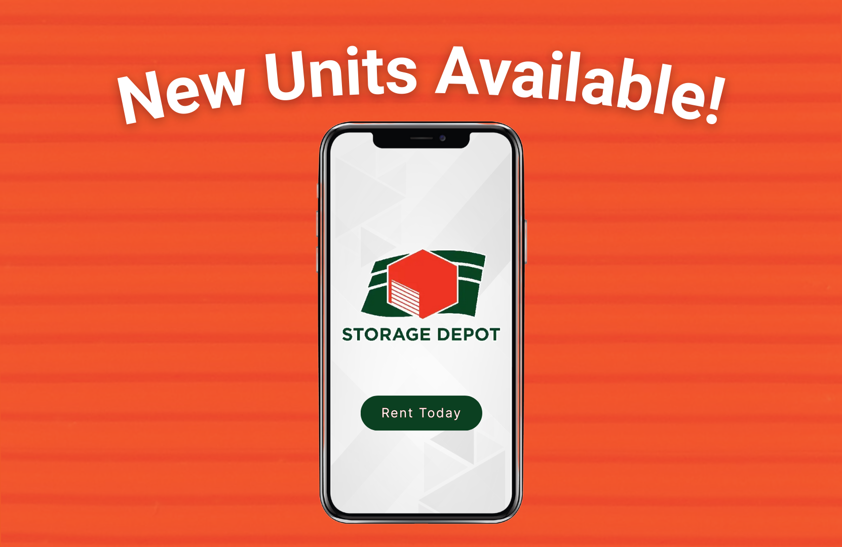 storage depot new units available