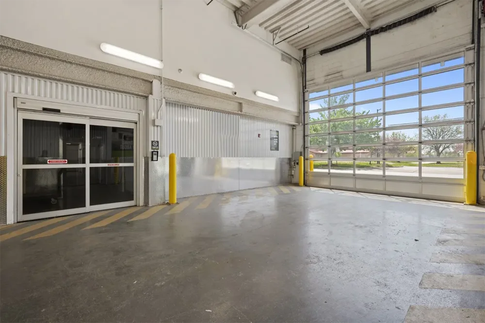 indoor unloading for storage units