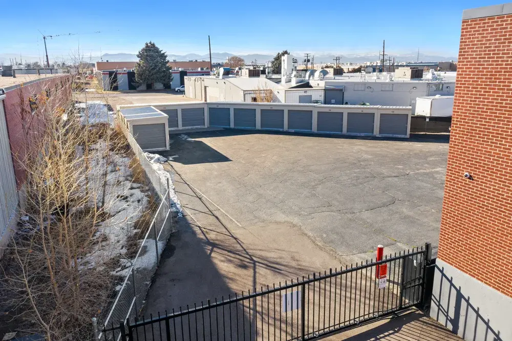 Denver storage units on Grape Street with drive-up access and gated perimeter.