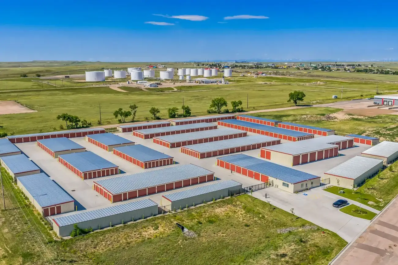 Aerial picture of the Storage Star Self-Storage facility on Wyott Drive in Cheyenne, WY.