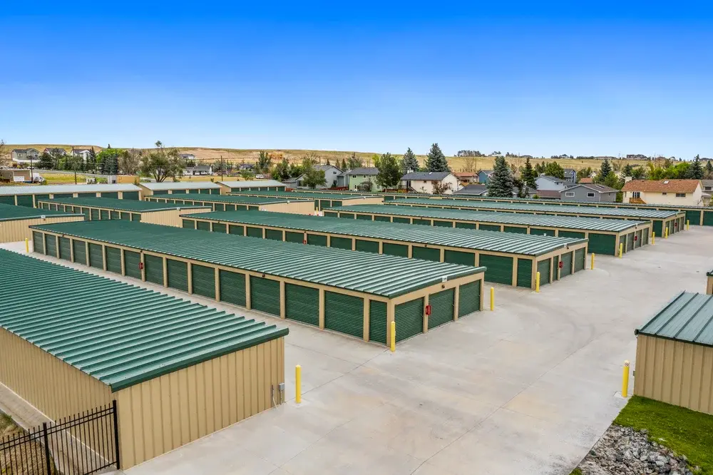 Picture of the drive-up access storage units at Van Buren Ave in Cheyenne.