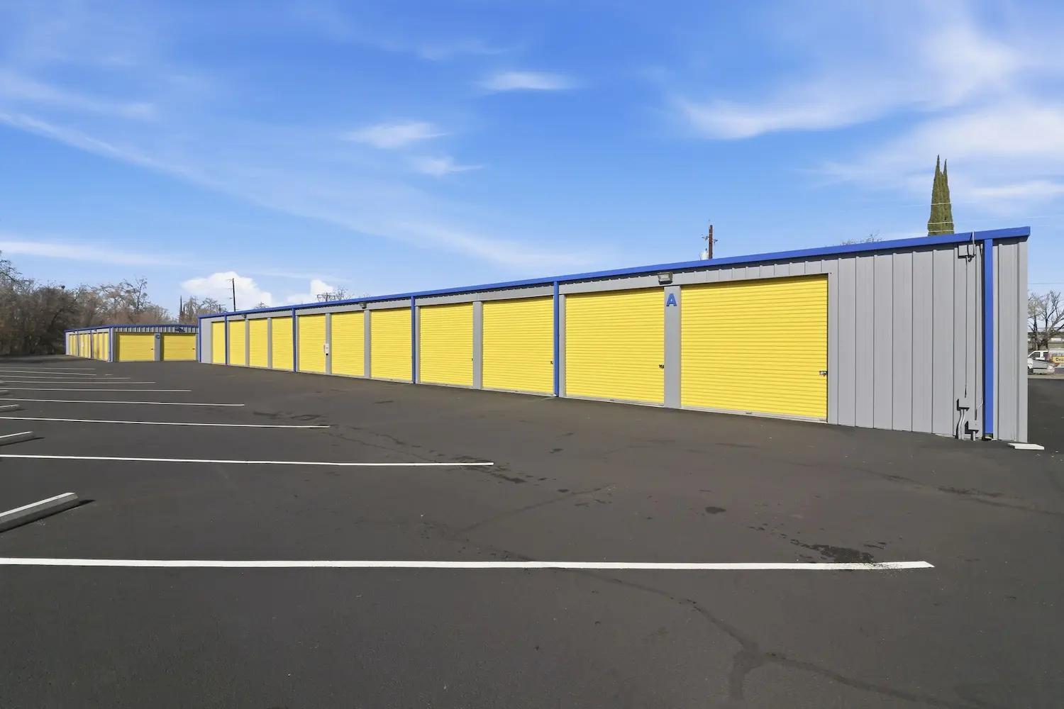 Drive up storage units at Storage Star Chico on Eaton Road offering convenient access for loading and unloading