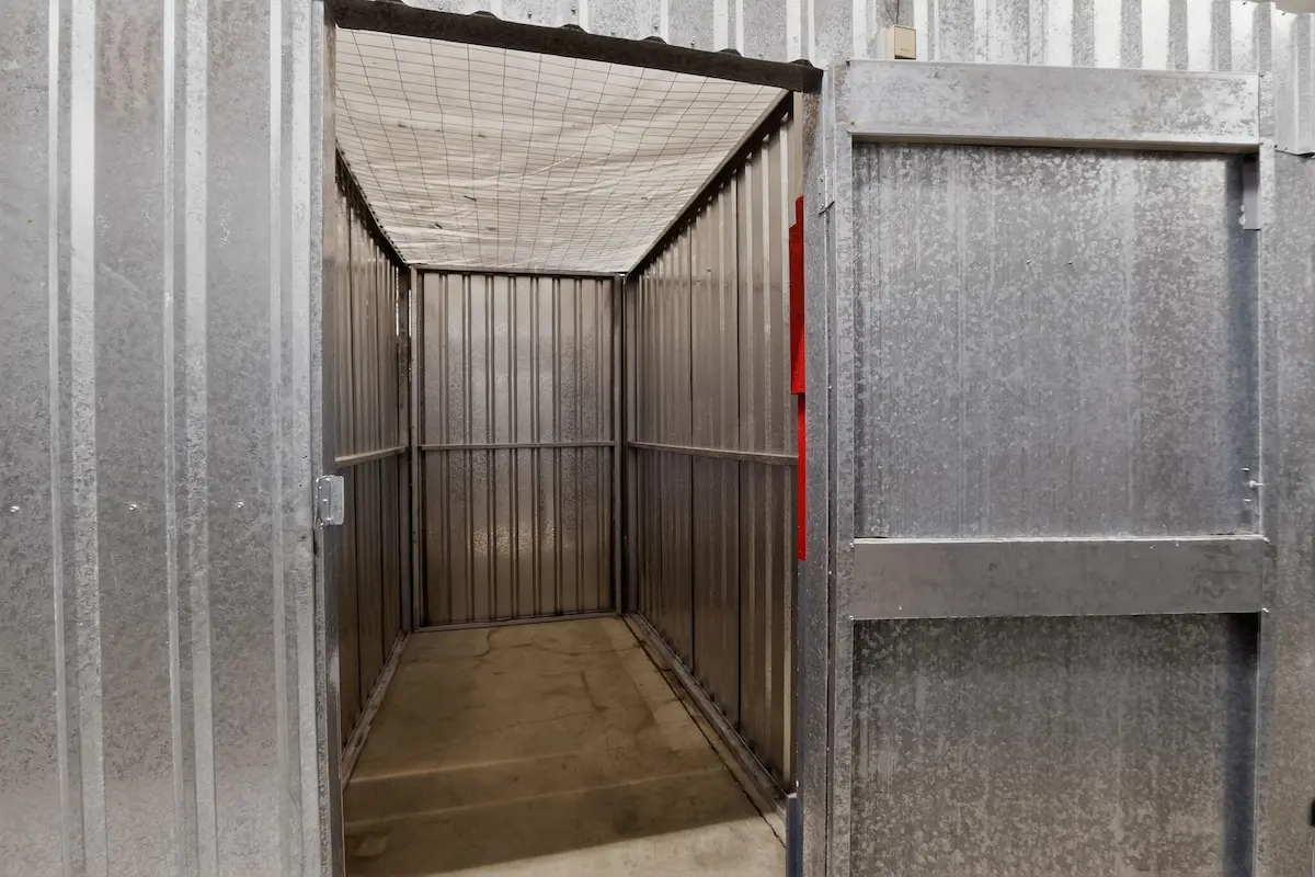 Interior shot of a small storage unit in Anchorage, AK, at Storage Star